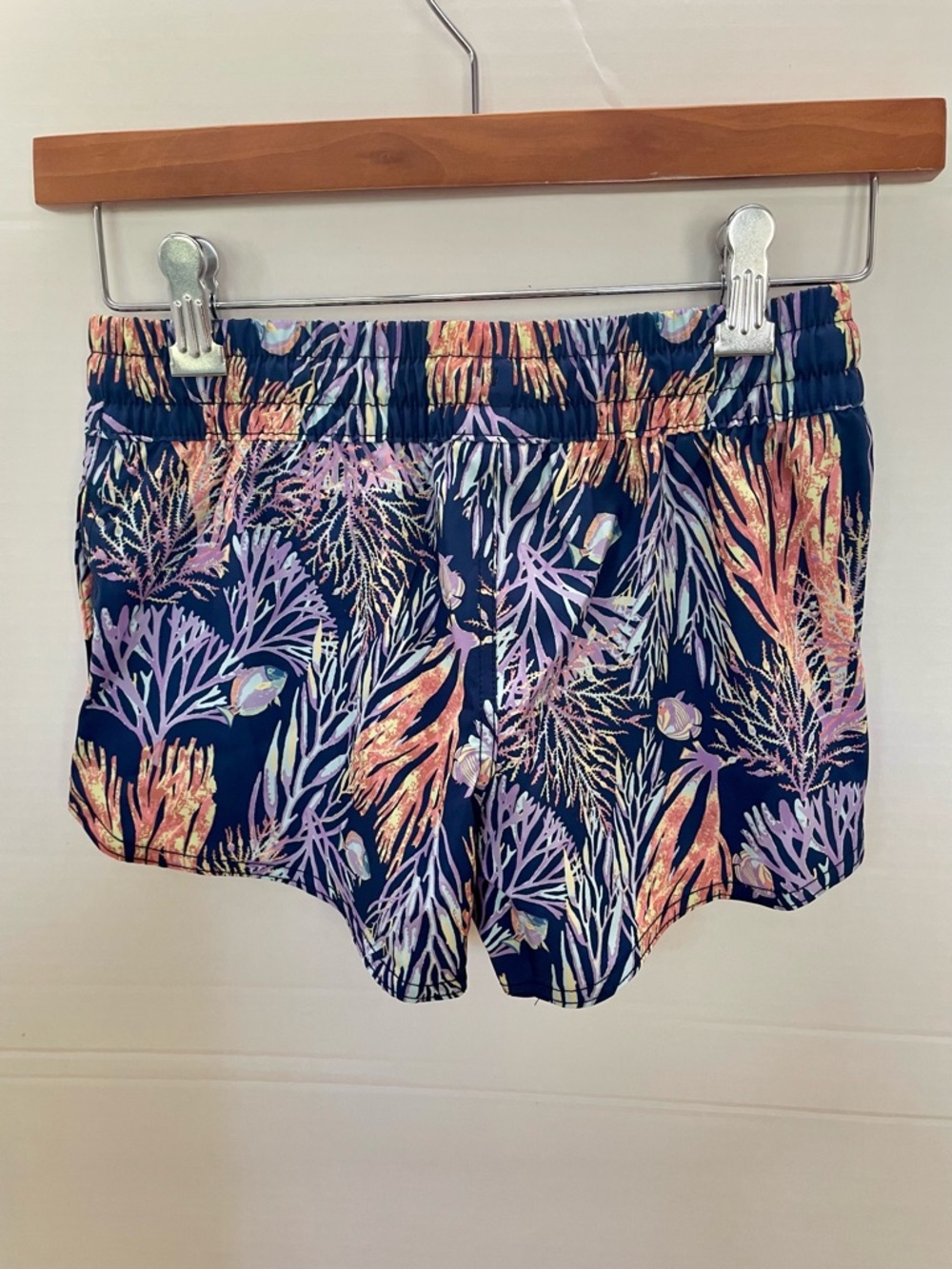 Salt Life Youth Coral Reef Shorts - Navy with Pink & Peach - Picture 4 of 6
